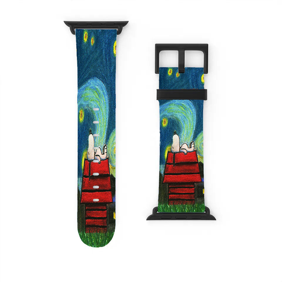 Starry Night Snoopy Apple Watch Band 38Mm - 44Mm