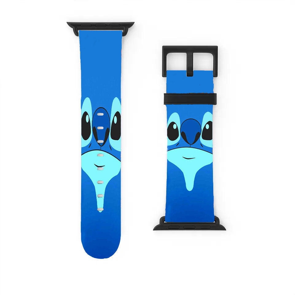 Stitch Blue Face Cute Apple Watch Band 38Mm - 44Mm