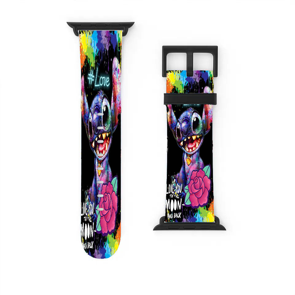 Stitch Love To The Moon And Back Apple Watch Band 38Mm - 44Mm