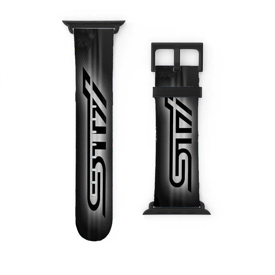 Subaru Sti Black Tile Sport Car Apple Watch Band 38Mm - 44Mm