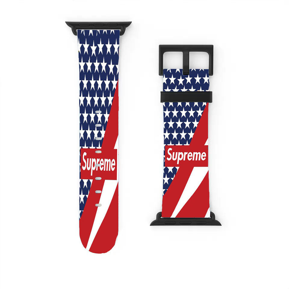 Supreme American Flag Apple Watch Band 38Mm - 44Mm