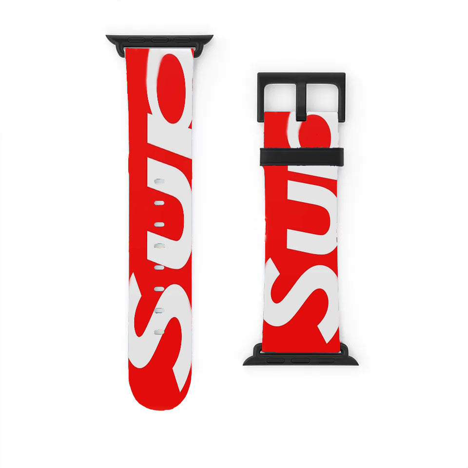 Supreme New York Logo Sup Art Apple Watch Band 38Mm - 44Mm
