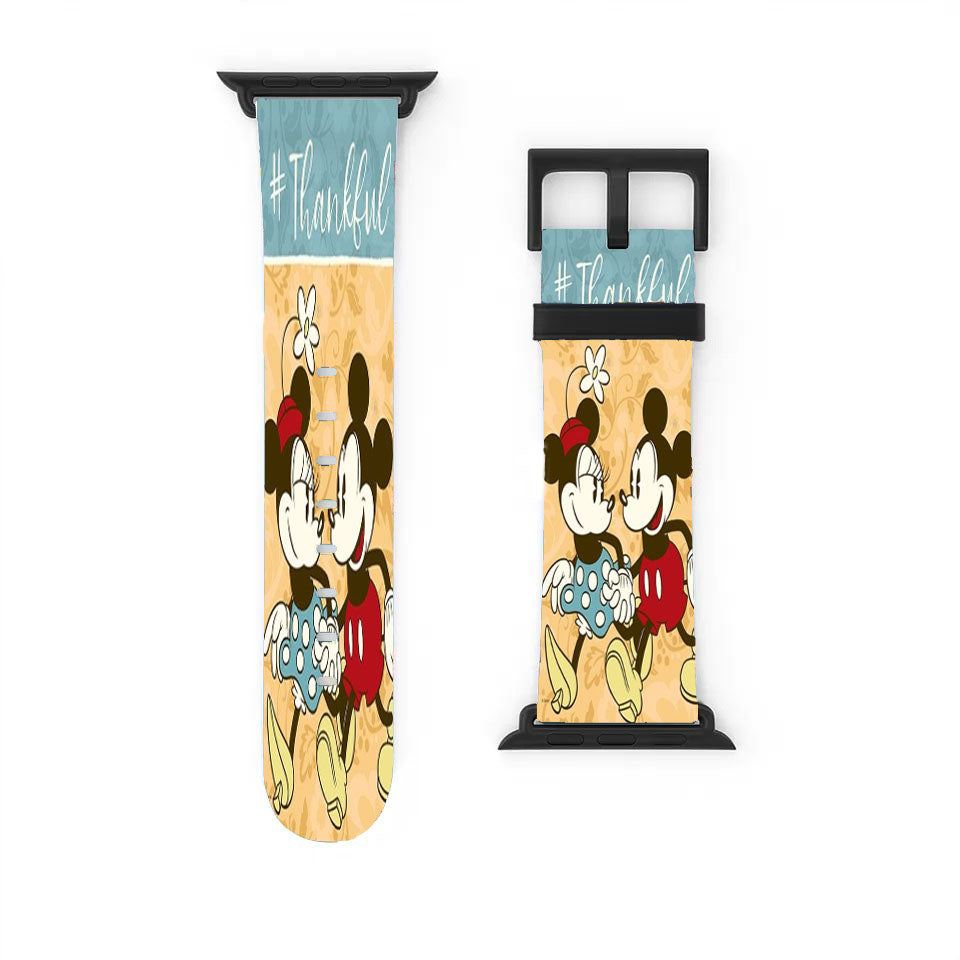 Thankful Mickey & Minnie Apple Watch Band 38Mm - 44Mm