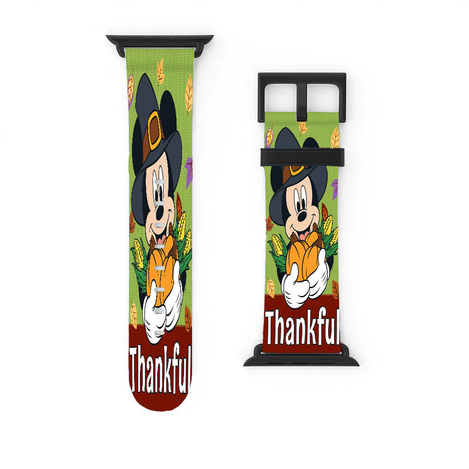 Thankful Mickey Mouse Apple Watch Band 38Mm - 44Mm