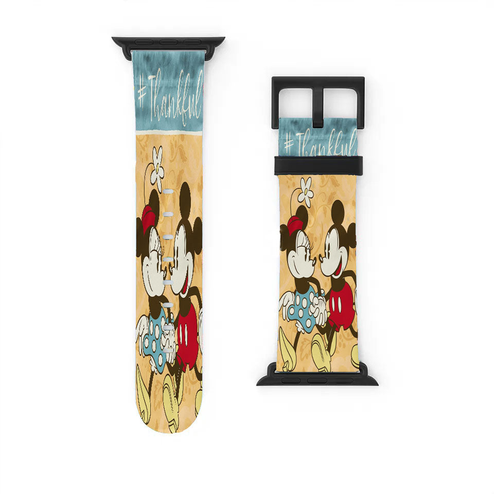 Thanksgiving Mickey & Minnie Autumn Apple Watch Band 38Mm - 44Mm
