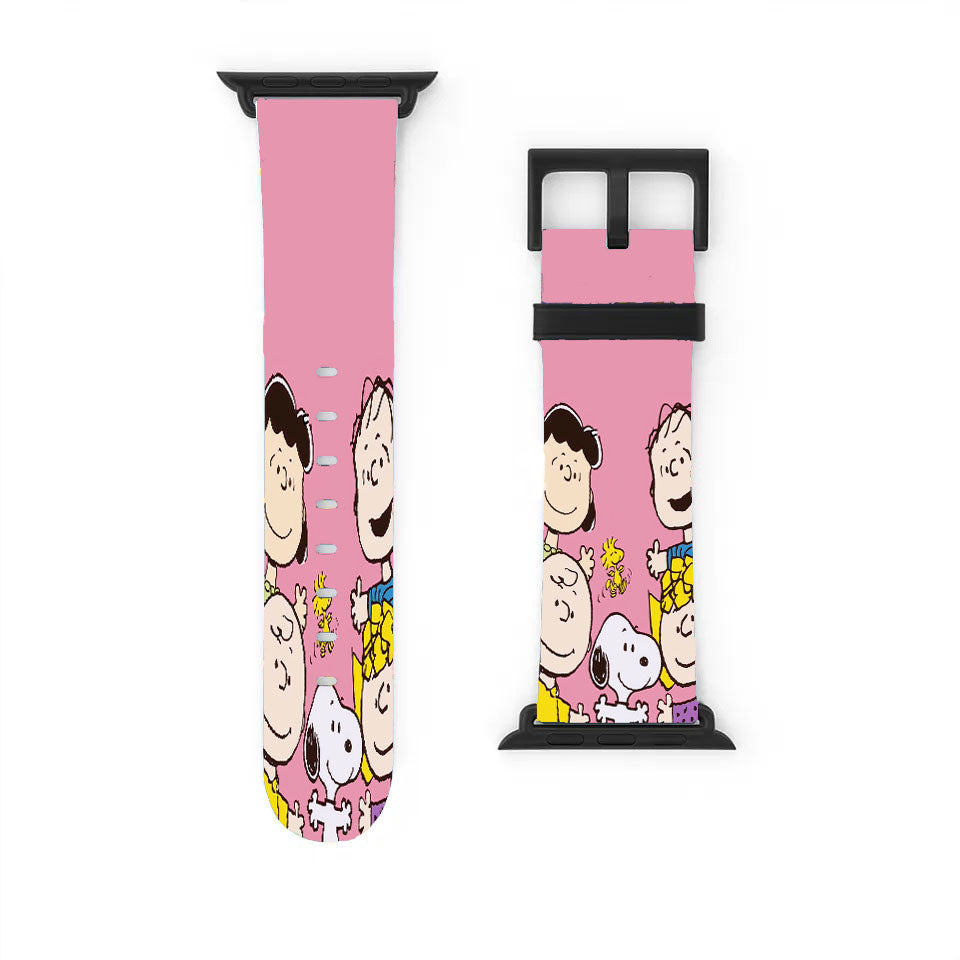 The Peanuts Charlie Brown And Snoopy Cartoon Apple Watch Band 38Mm - 44Mm