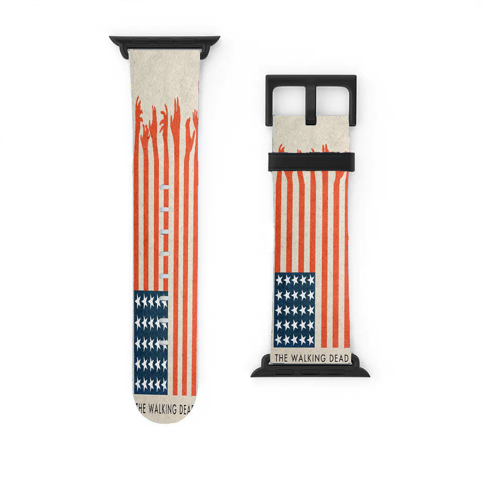 The Walking Dead Usa Flag Apple Watch Band 38Mm - 44Mm