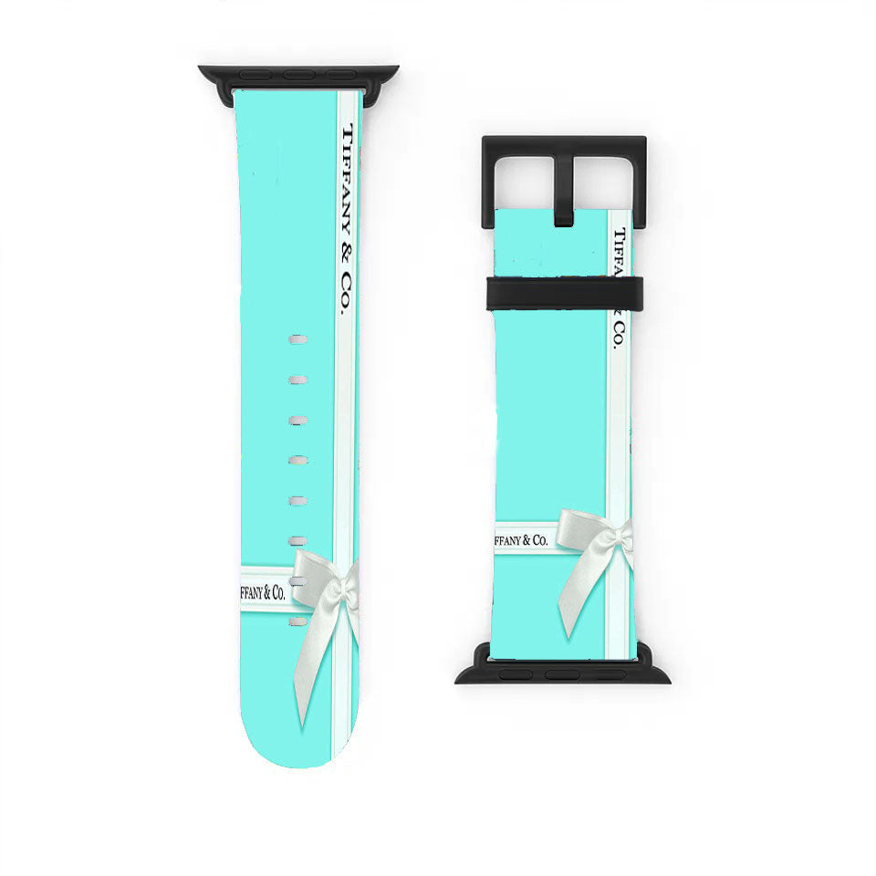 Tiffany And Co Blue Logo Apple Watch Band 38Mm - 44Mm