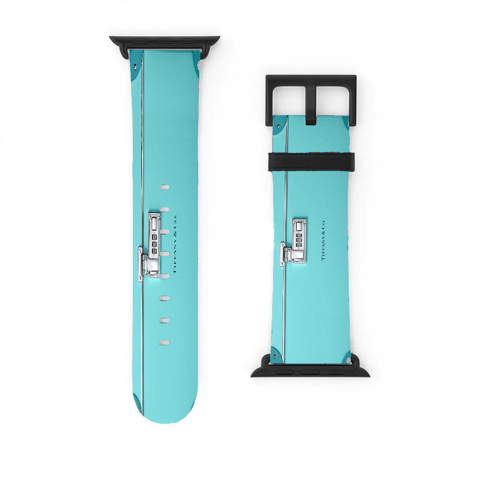 Tiffany And Co Trotter Vanity Case Blue Trunk Apple Watch Band 38Mm - 44Mm