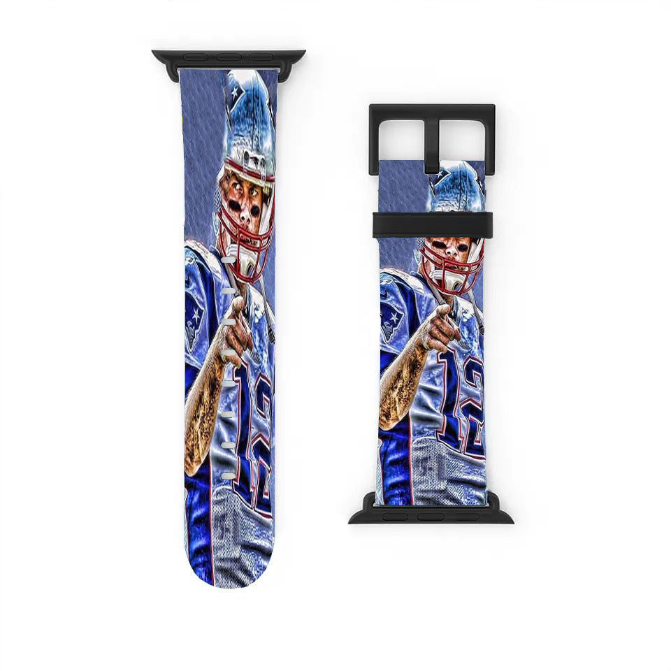 Tom Brady New England Patriots Nfl 4 Apple Watch Band 38Mm - 44Mm