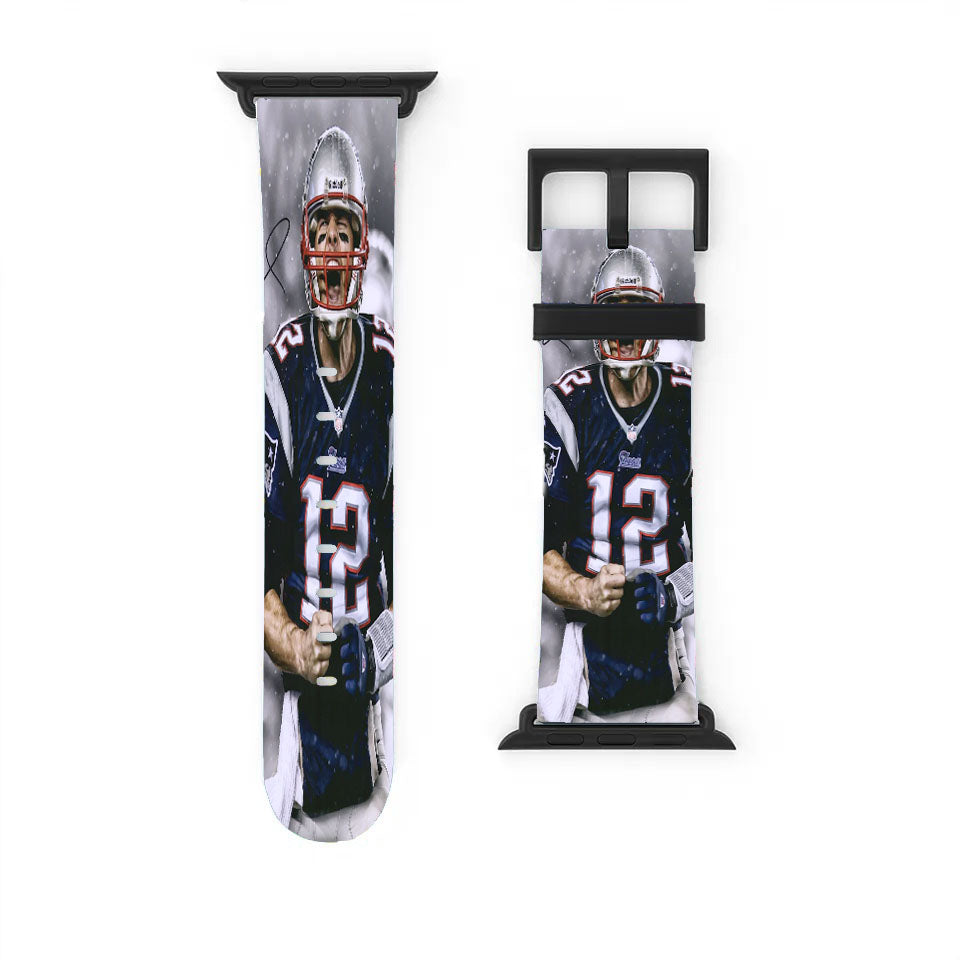Tom Brady New England Patriots Nfl Wallpaper Apple Watch Band 38Mm - 44Mm