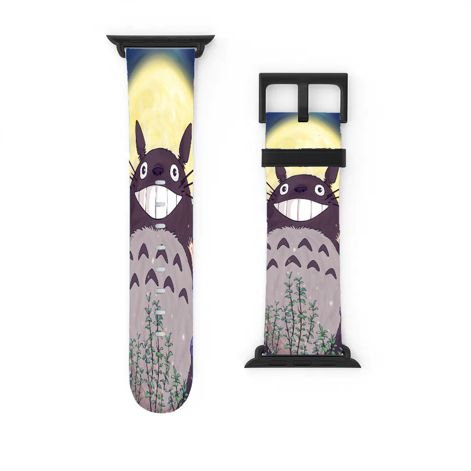 Totoro Forest Anime Cute Illustration Art Blue Apple Watch Band 38Mm - 44Mm