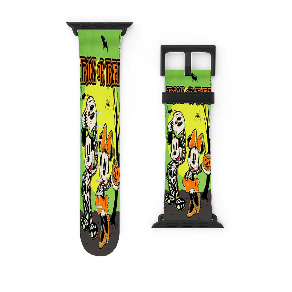 Trick Or Treat Mickey And Minnie Mouse Apple Watch Band 38Mm - 44Mm