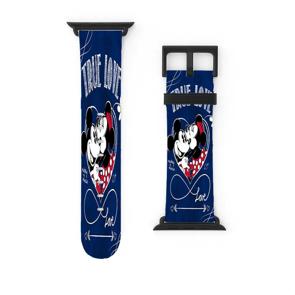 True Love Mickey & Minnie Apple Watch Band 38Mm - 44Mm