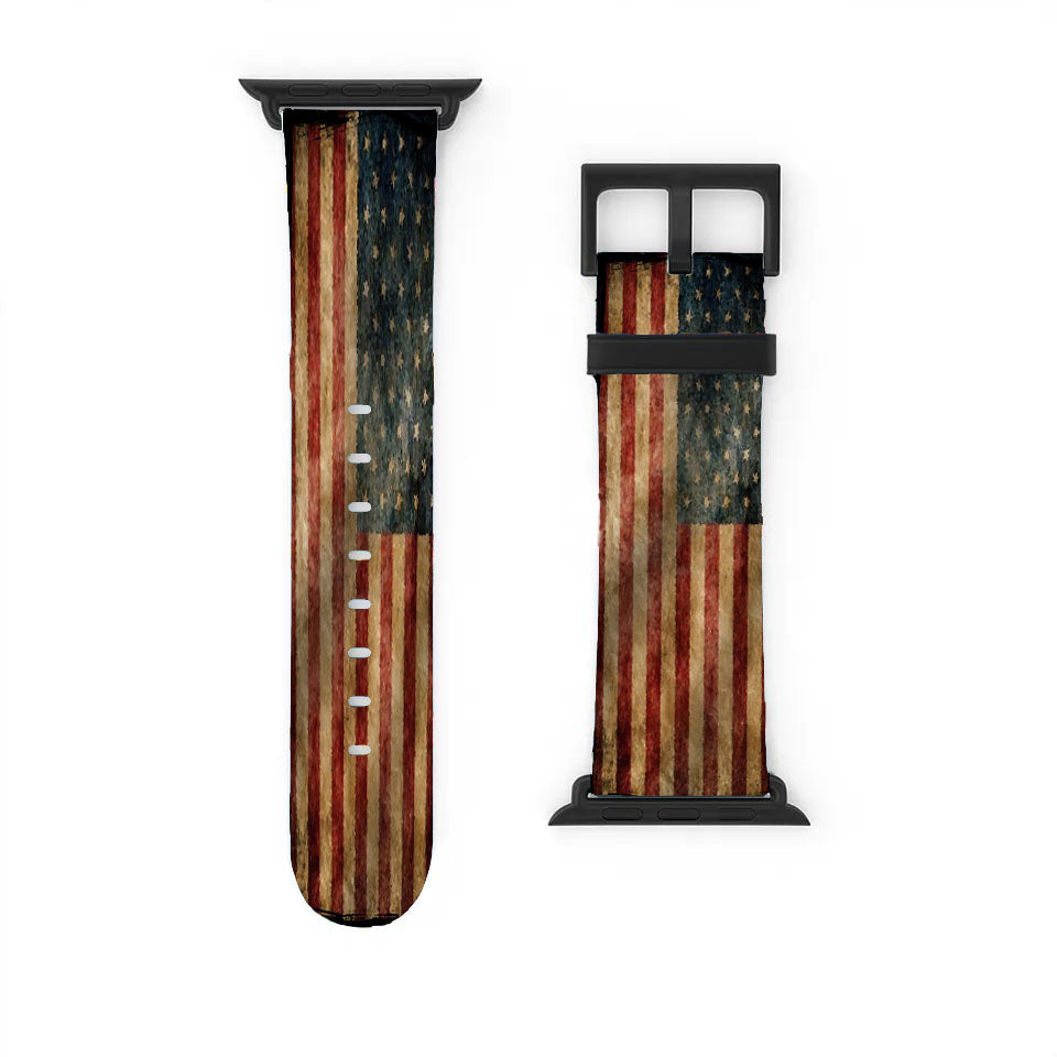 Vintage American Flag Apple Watch Band 38Mm - 44Mm