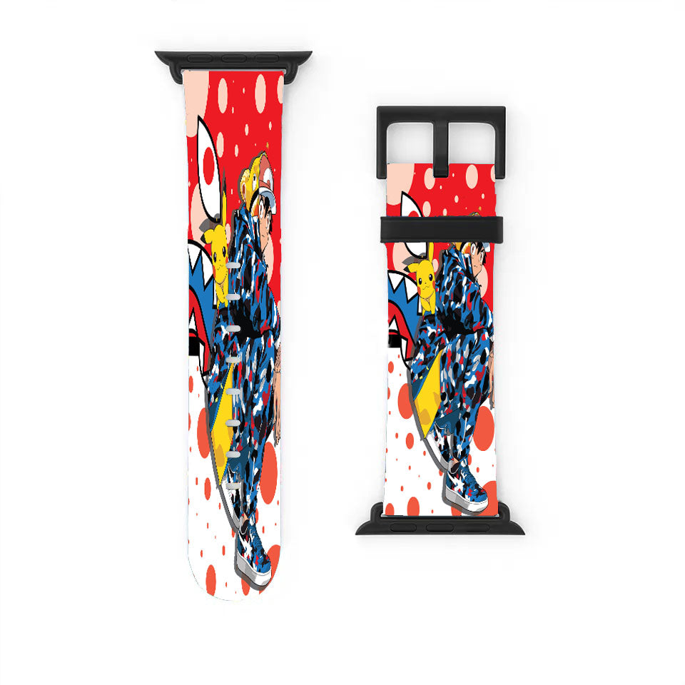Bape Supreme Pikachu Apple Watch Band 38Mm - 44Mm