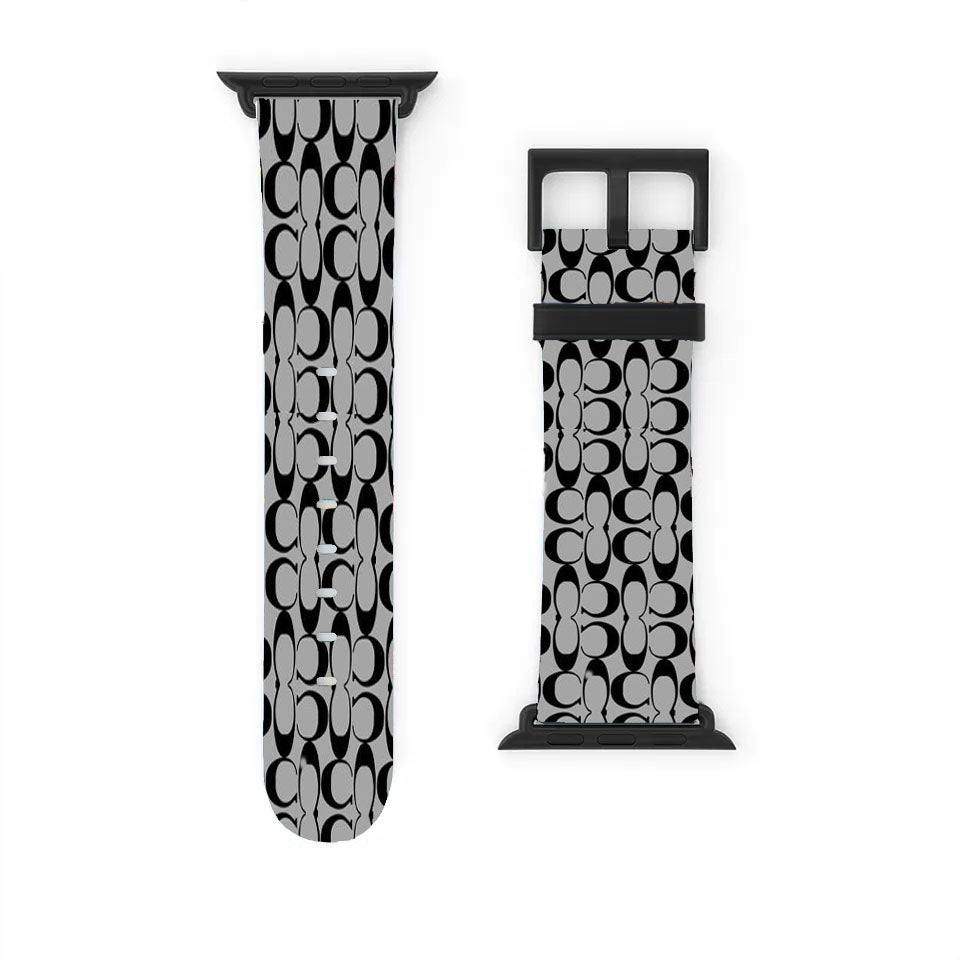 Coach Silver Apple Watch Band 38Mm - 44Mm