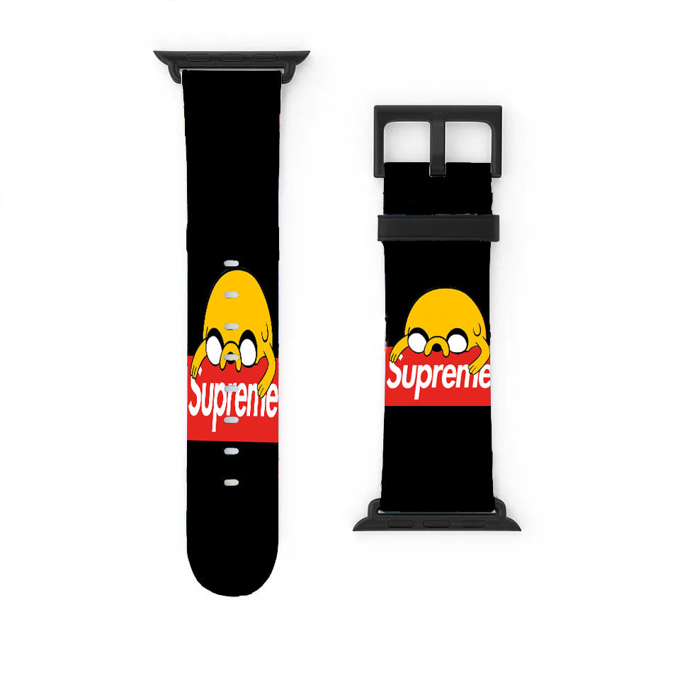 Jake The Dog Adventure Time Supreme Black Apple Watch Band 38Mm - 44Mm