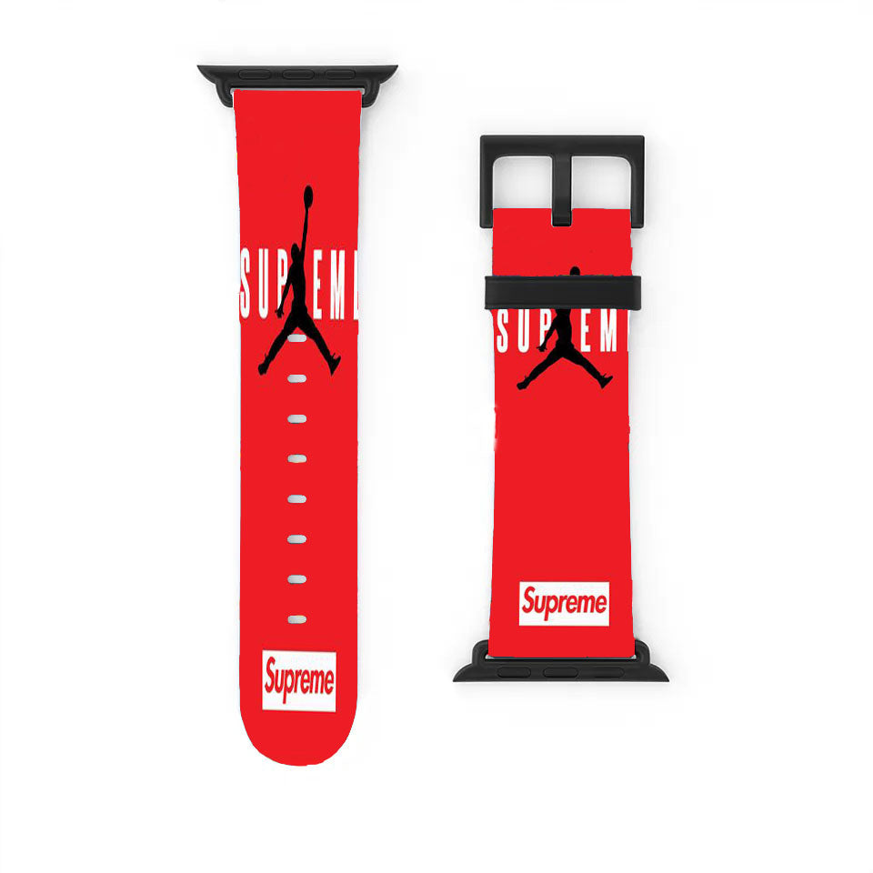 Jordan Supreme Red Apple Watch Band 38Mm - 44Mm