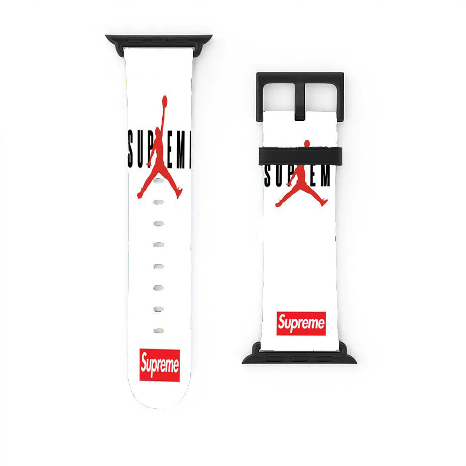 Jordan Supreme White Apple Watch Band 38Mm - 44Mm