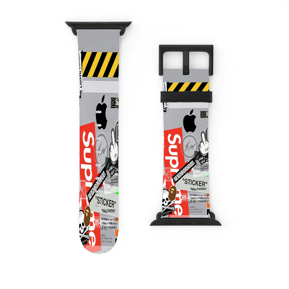 Off White Supreme Apple Watch Band 38Mm - 44Mm