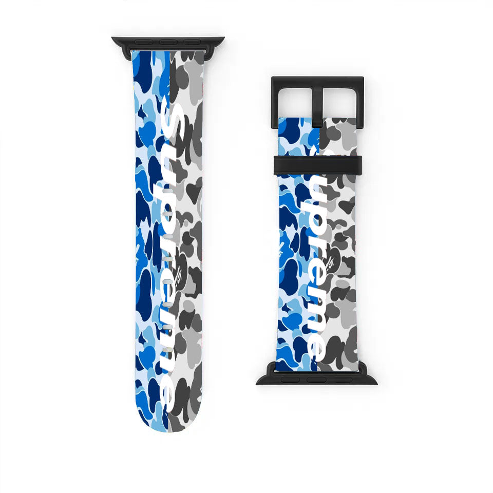 Supreme Blue Grey Apple Watch Band 38Mm - 44Mm