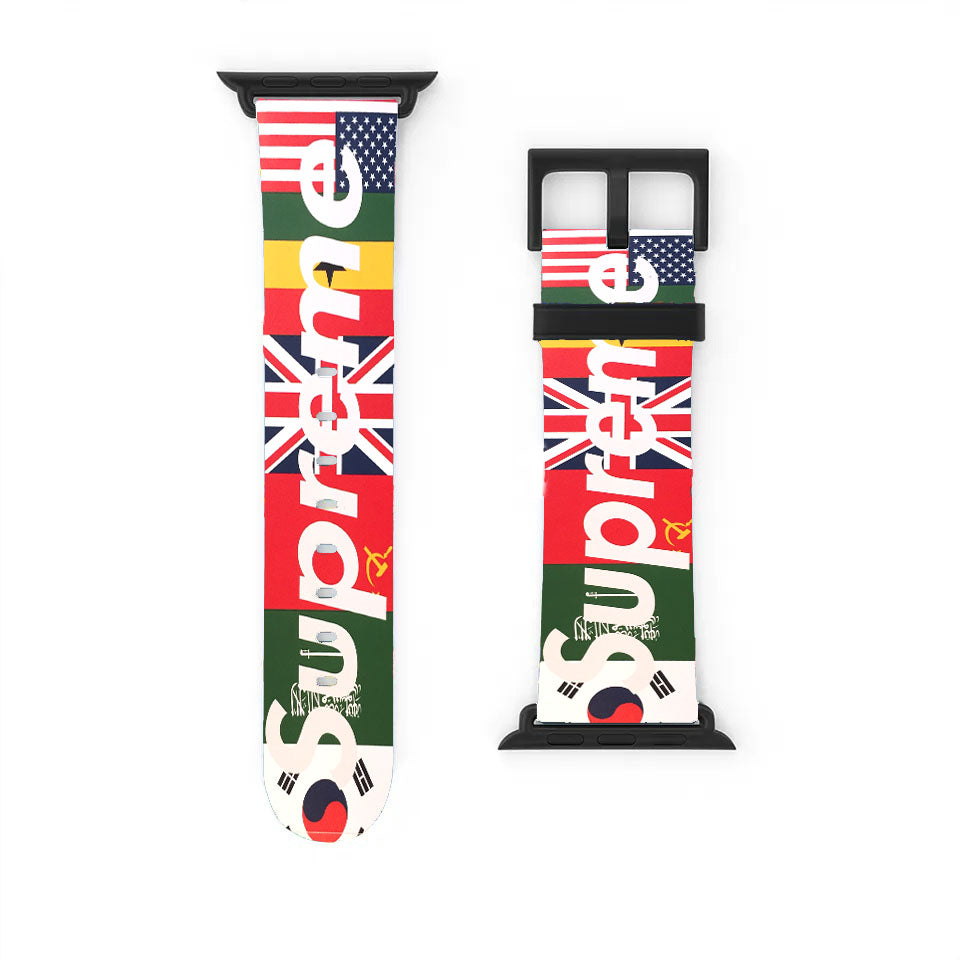 Supreme Flags Box Logo Sticker Apple Watch Band 38Mm - 44Mm