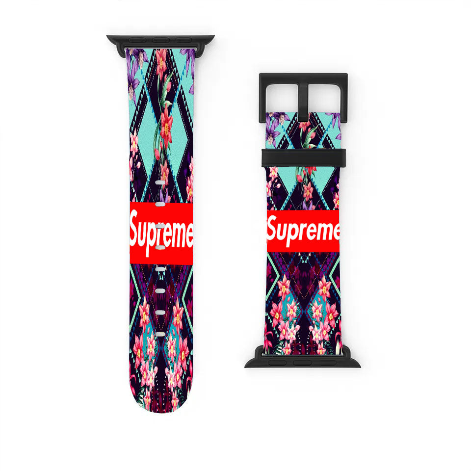 Supreme Flower Art Apple Watch Band 38Mm - 44Mm