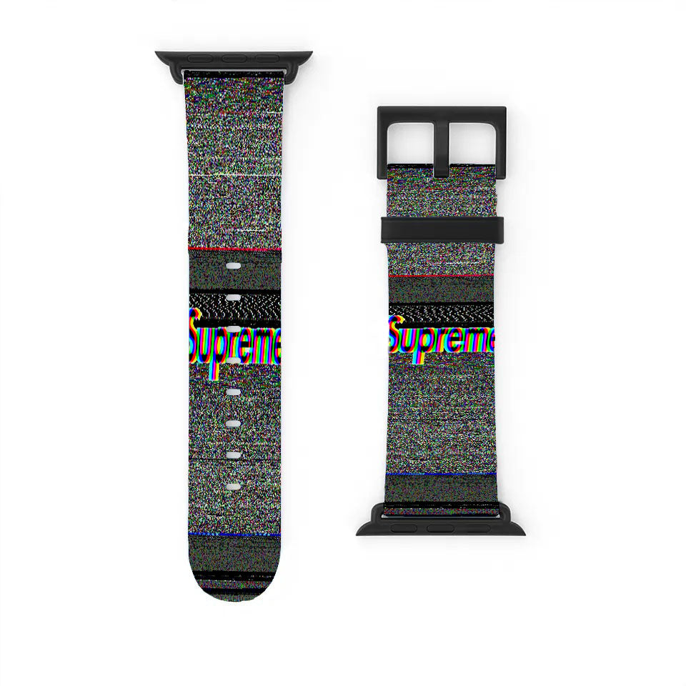 Supreme Glitch Art Apple Watch Band 38Mm - 44Mm