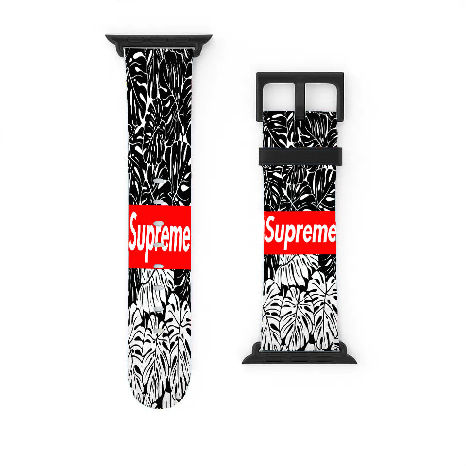 Supreme Leaf Monochrome Apple Watch Band 38Mm - 44Mm