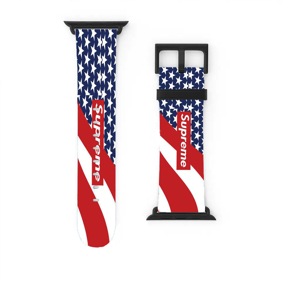 Supreme Logo X4916 Apple Watch Band 38Mm - 44Mm