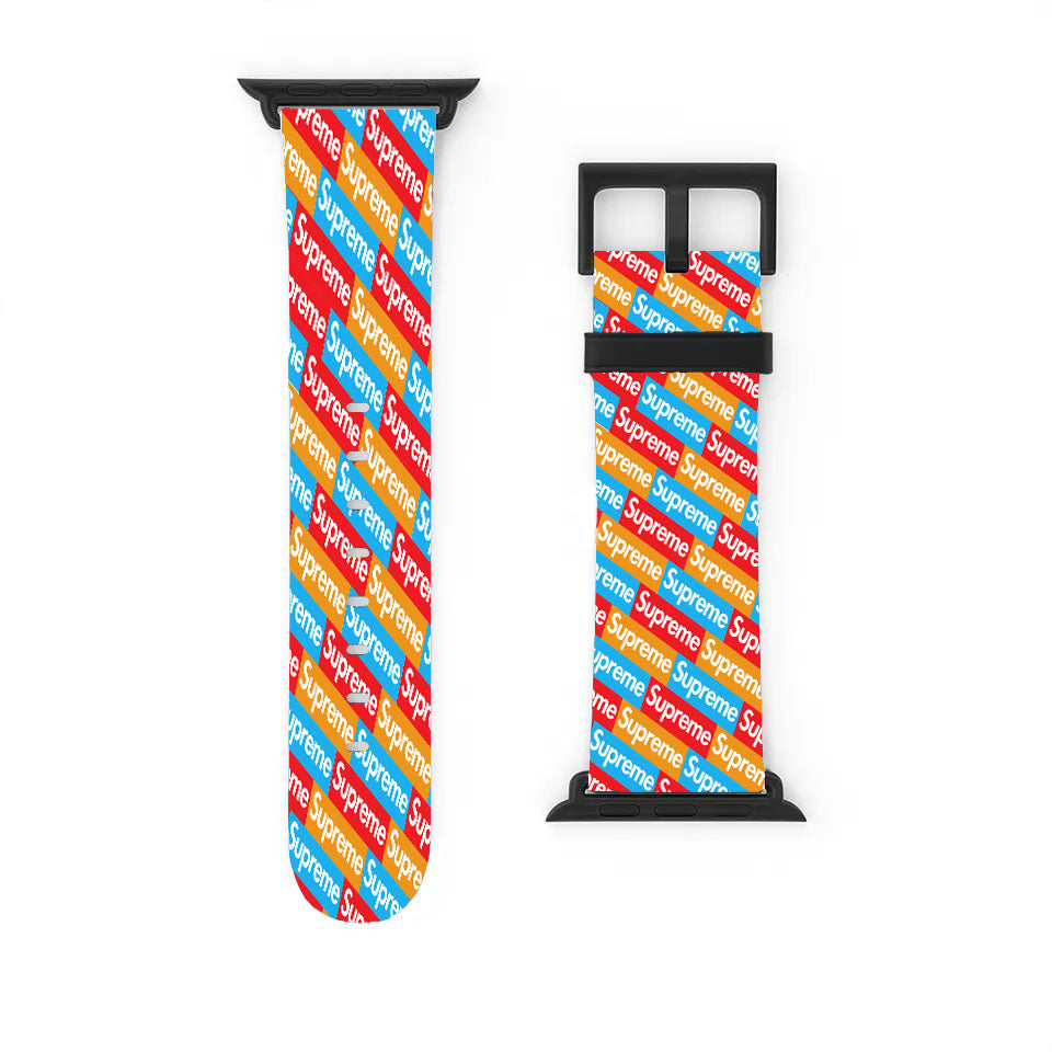 Supreme Pattern Apple Watch Band 38Mm - 44Mm