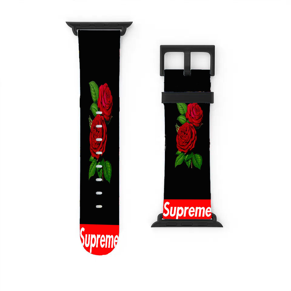 Supreme Rose Fpnt Red Apple Watch Band 38Mm - 44Mm