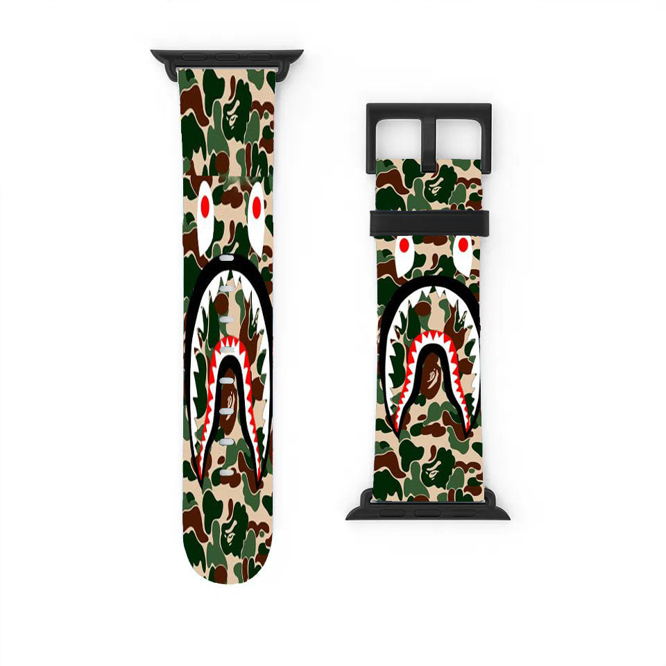 Supreme Shark Green Apple Watch Band 38Mm - 44Mm