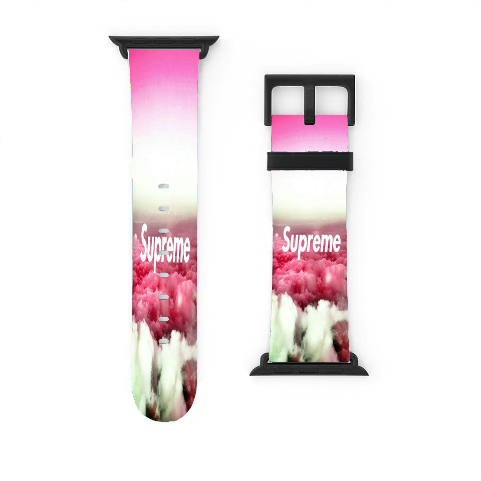Supreme Sky Pink White Apple Watch Band 38Mm - 44Mm