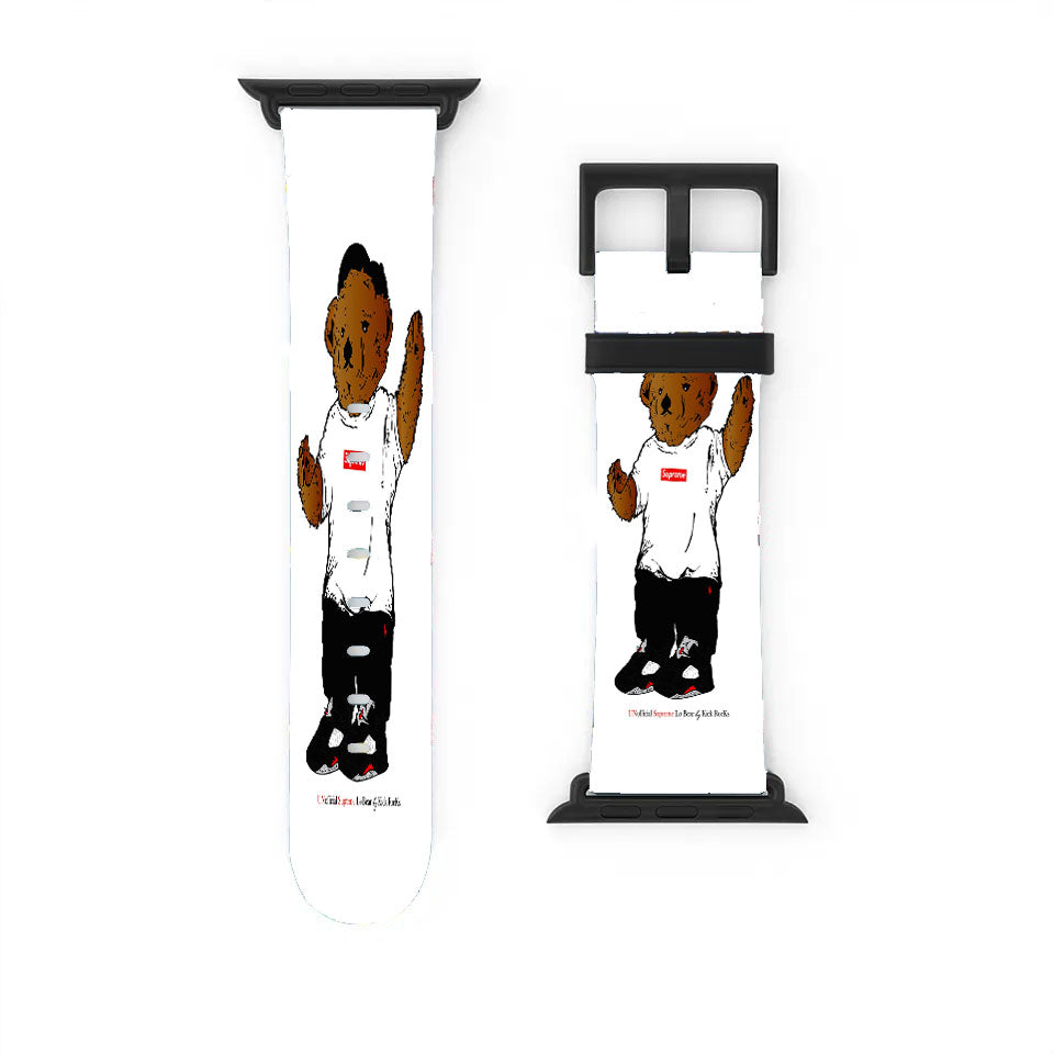 Supreme Unofficial Lo Bear Kick Rocks Apple Watch Band 38Mm - 44Mm