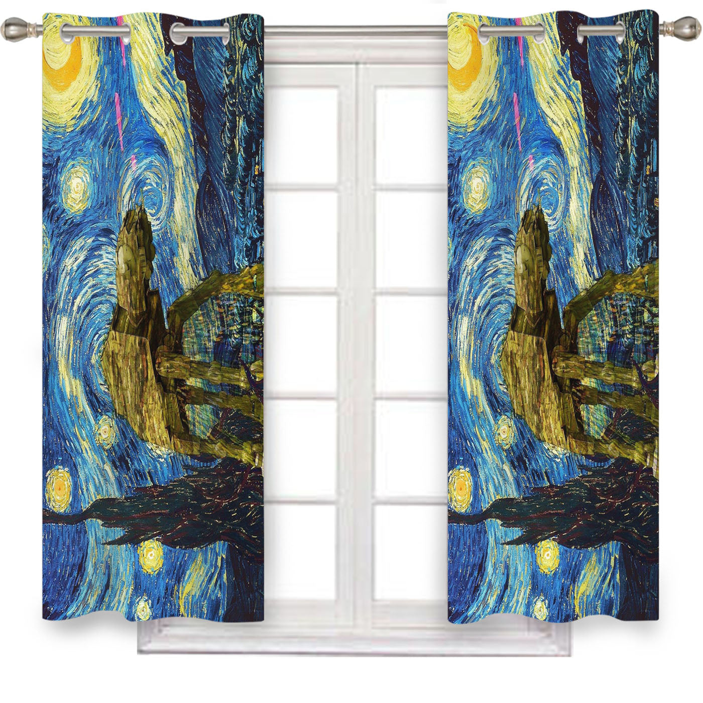 At Star Wars Starry Night Window Curtains