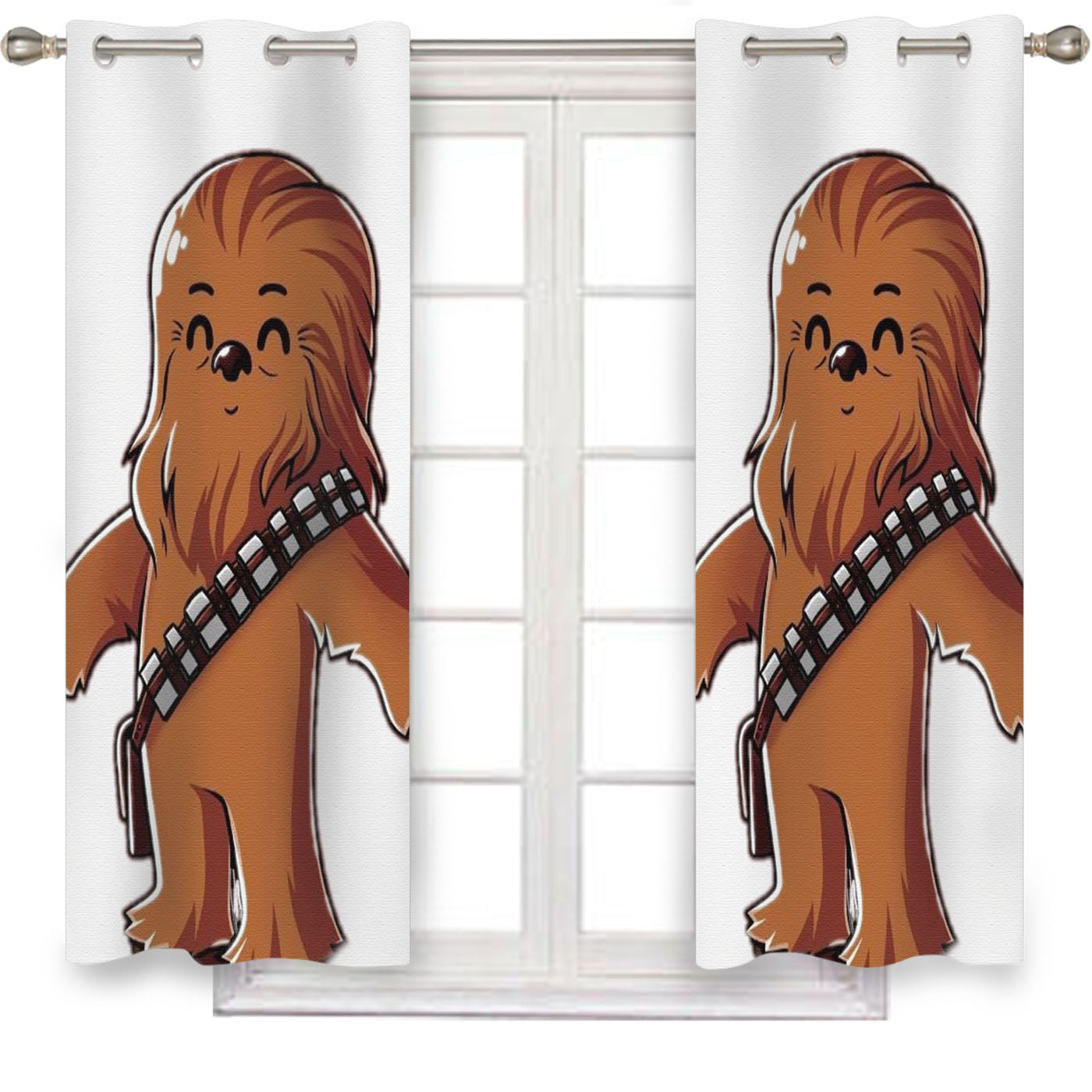 Baby Chewbacca Star Wars Window Curtains