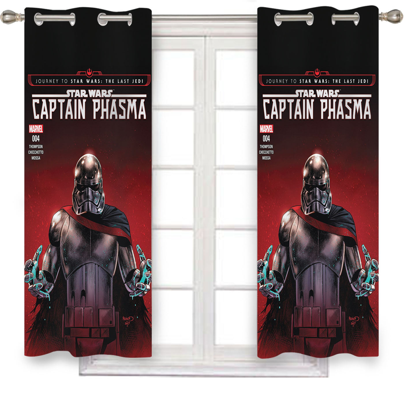 Captain Phasma Star Wars Window Curtains