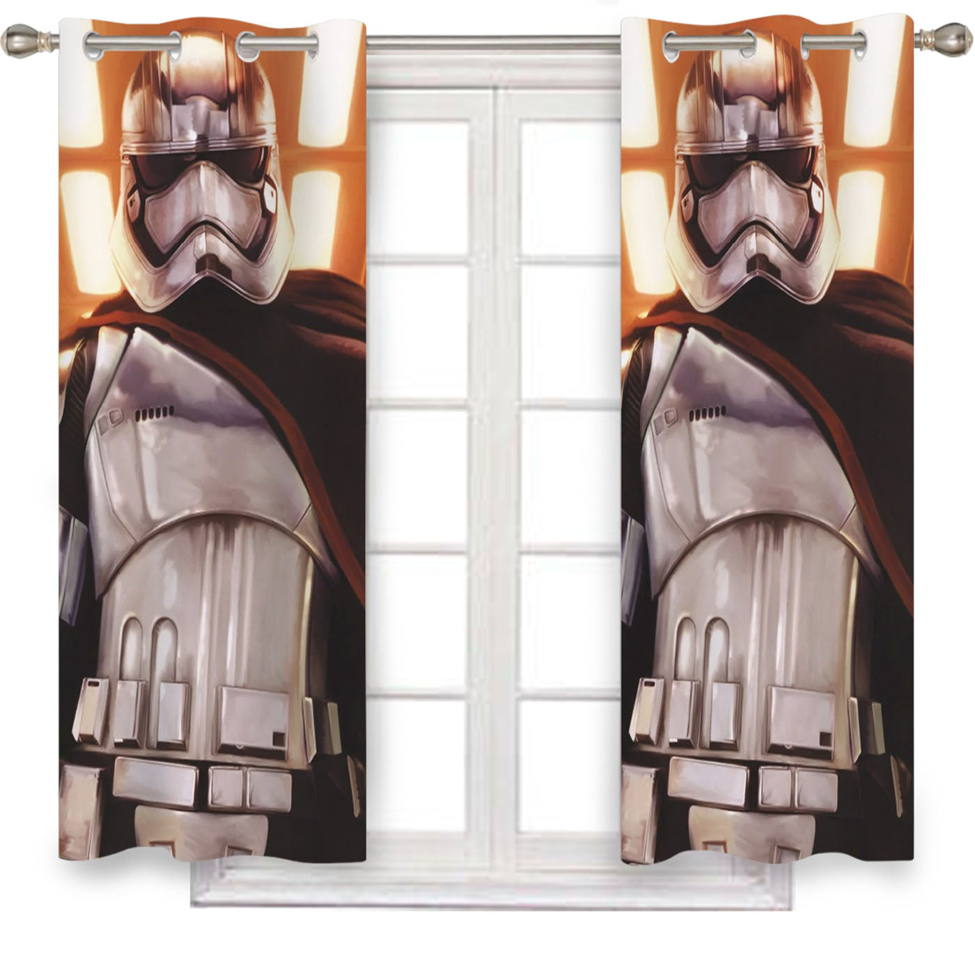 Captain Phasma Star Wars The Force Awakens Window Curtains
