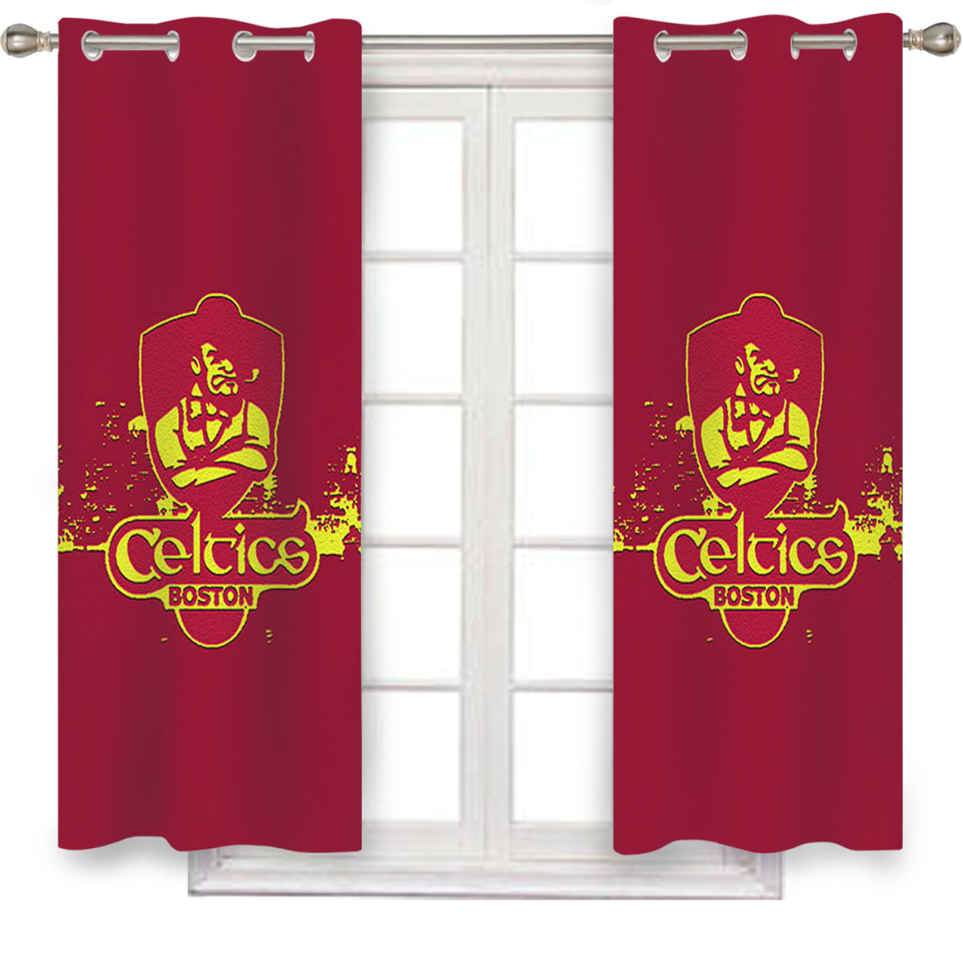 Celtics Boston Window Curtains