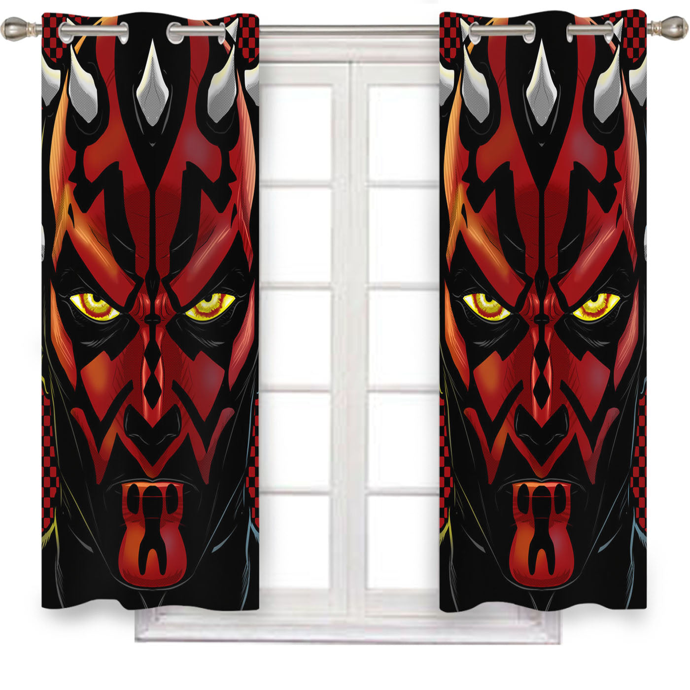Darth Maul Star Wars Window Curtains