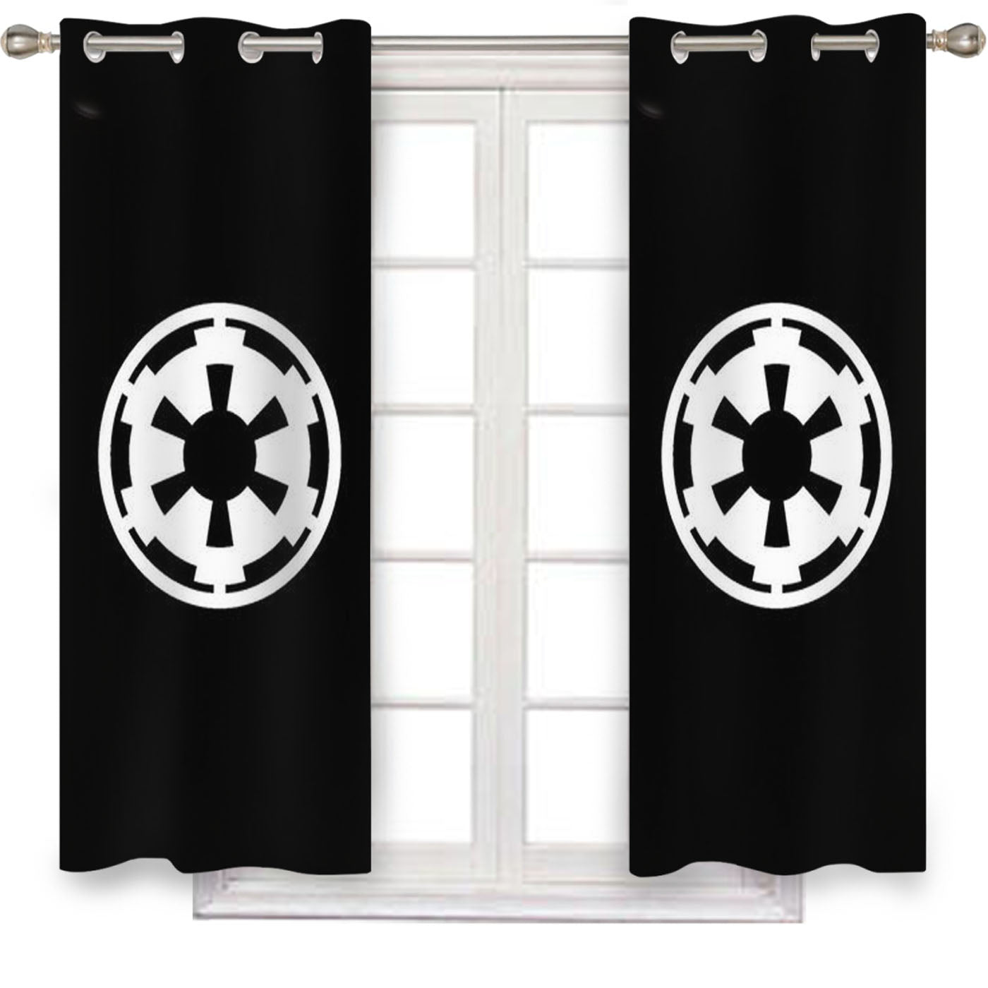 Empire Insignia Logo Star Wars Window Curtains
