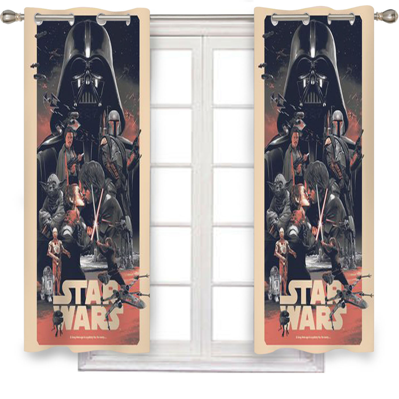 Gabz Star Wars Window Curtains