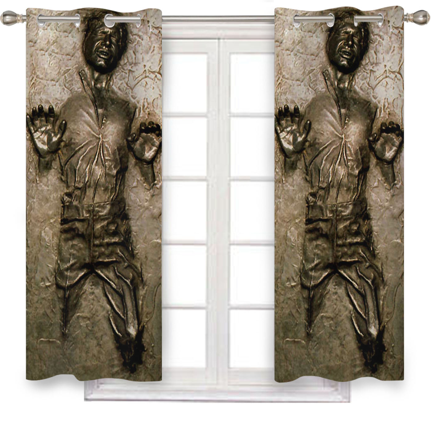 Han Solo In Carbonite Star Wars Window Curtains