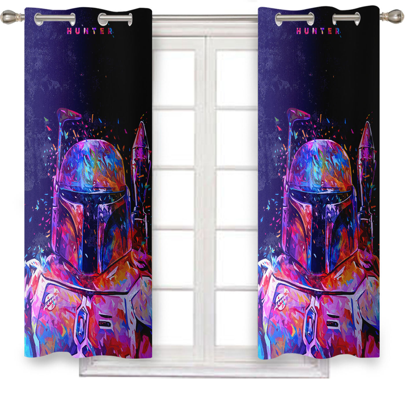 Hunter Of Star Wars Window Curtains