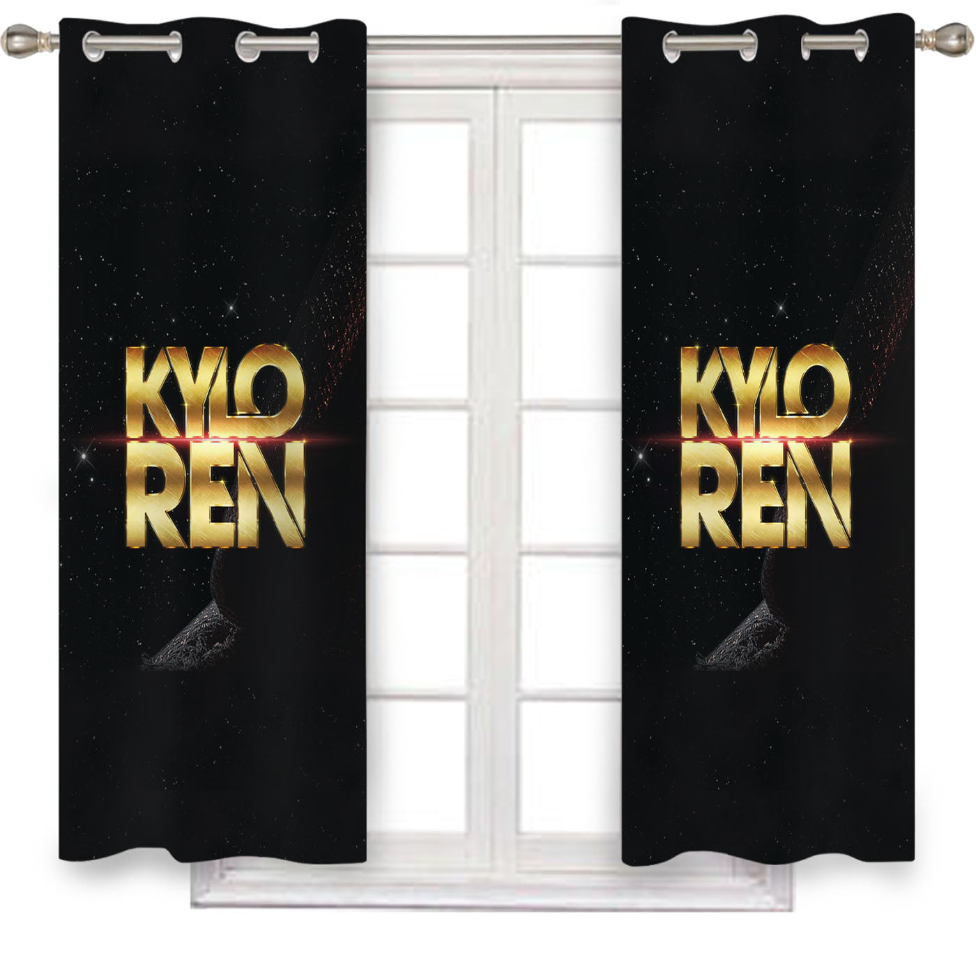 Kylo Ren Star Wars The Force Awakens Wallpaper Window Curtains