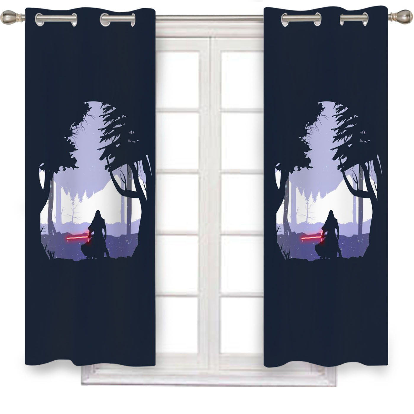 Minimalist Star Wars Window Curtains