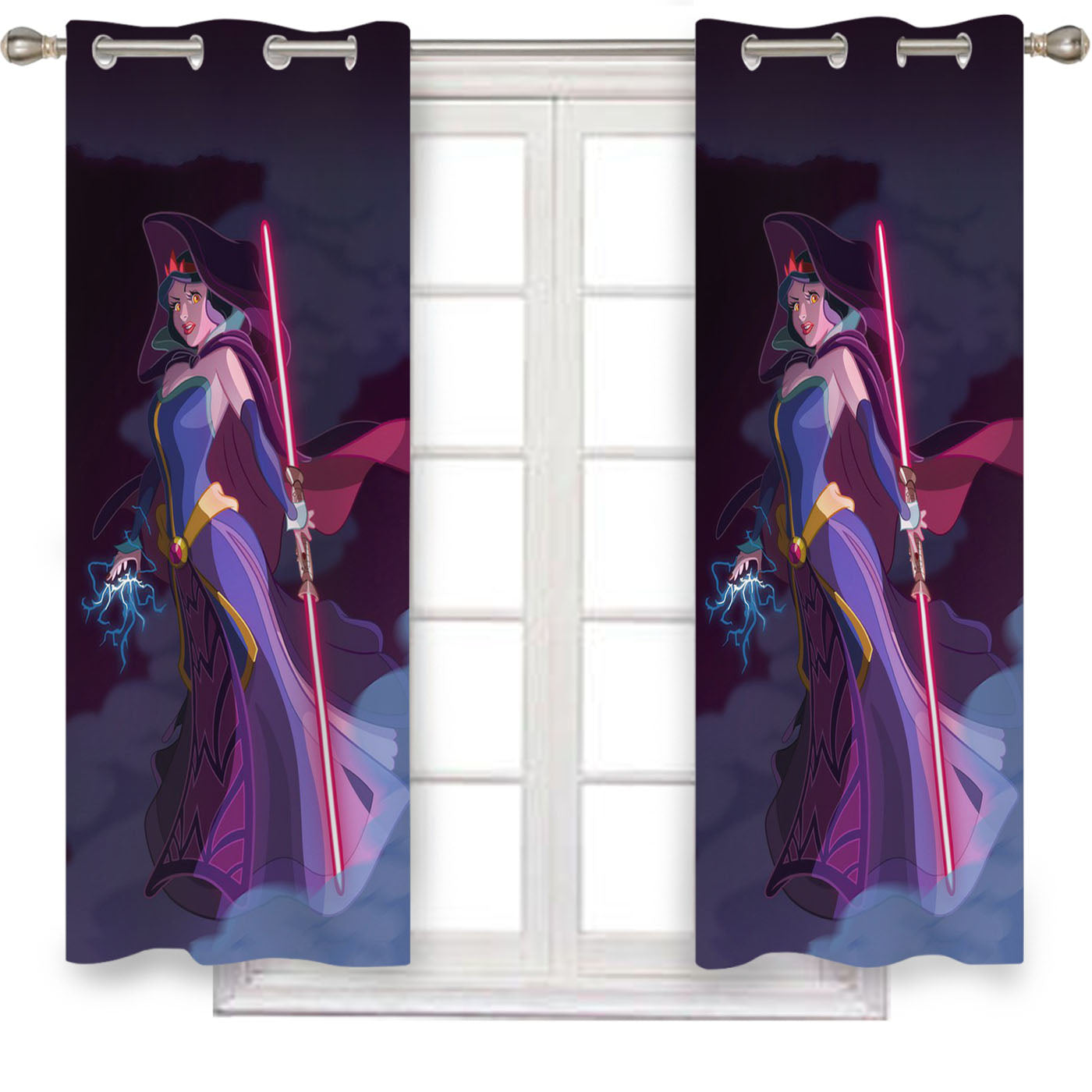 Now White Disney Princess Star Wars Window Curtains
