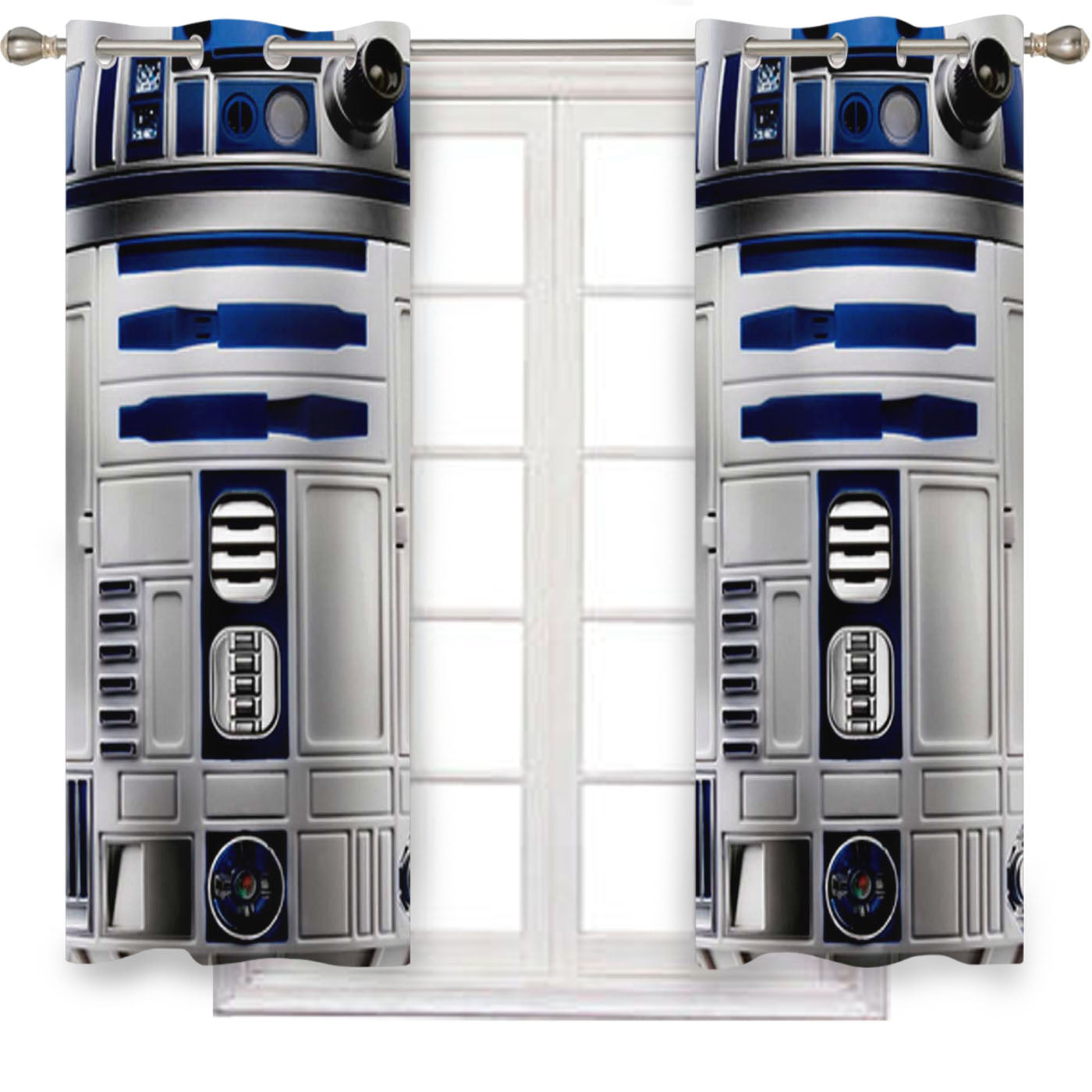 R2D2 Star Wars Bodysuit Window Curtains